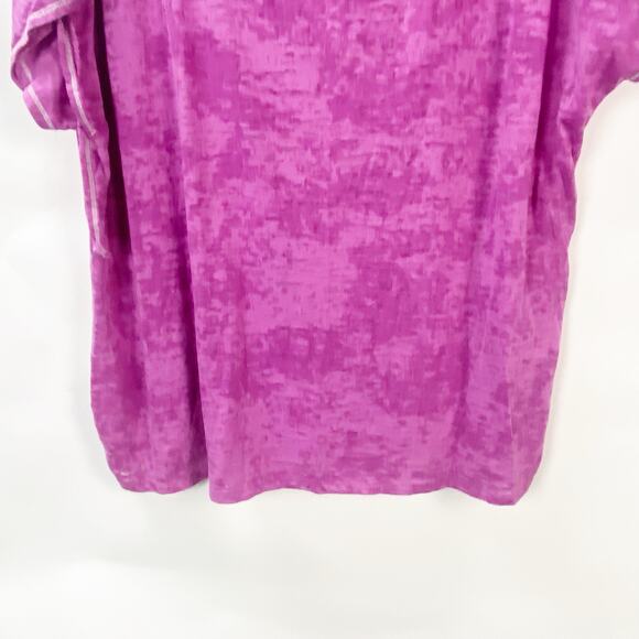 2/$30 Avenue 22/24 Plus Women Purple Relaxed Fit V-Neck Essential T-Shirt - Picture 4 of 9